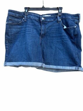 Levi's Dark Blue Jean shorts mid length size 24W